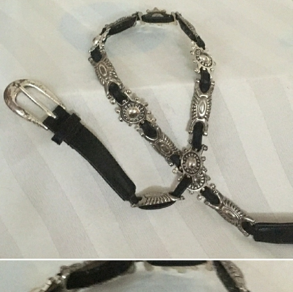 Belt black gothic